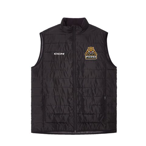 CCM Team Quilted Vest  - Aurora Tigers ADULT