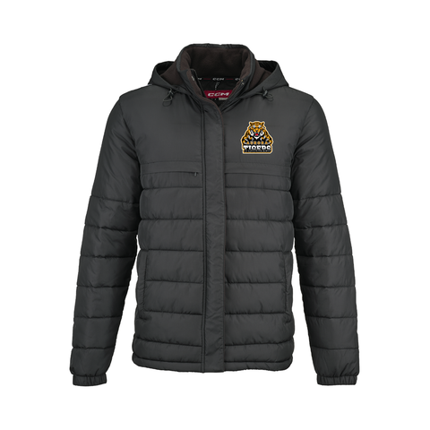CCM Team Quilted Winter Jacket  - Aurora Tigers ADULT