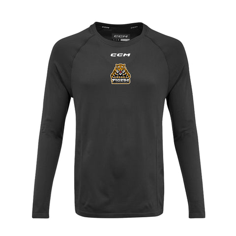 CCM Team Long Sleeve T-Shirt  - Aurora Tigers ADULT